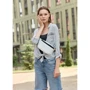 Женская поясная сумка Sambag Tirso MSH белая (80111008): Фактура Матовая, Зернистая