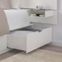 Каркас кровати с ящиком для хранения ІКЕА NORDLI 160х200 см белый (692.414.22) фото 5