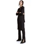 Платье H&M 4530295 46 черное повседневное удлиненное миди: Состав Полиэстер