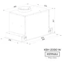 Витяжка Kernau KBH 2090 W GLASS: Тип фільтра повітря Рециркуляція, Відведення