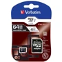 Карта пам'яті Verbatim 64GB microSDXC Class 10 UHS-I U1 V10 Premium + adapter (44084): Тип карти MicroSDXC