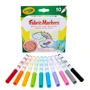Набір фломастерів для малювання на тканині, тонка лінія Crayola, 10 шт (58-8633): Кількість кольорів 10