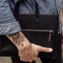 INCARNE Handmade Leather Bag-cover Brave Black for MacBook Air 15" M3 | M2 (2024 | 2023) фото 6