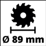 Дискова пила Einhell TC-CS 89 (4331030): Потужність, Вт 600 Вт