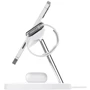 Зарядное устройство Belkin Wireless Charger Base Station MagSafe White (WIZ009VFWH) for iPhone 16 I 15 I 14 I 13 I 12 series and Apple Watch фото 6