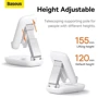 Держатель Baseus Desk Holder Seashell Folding White (B10551500211-00) фото 8