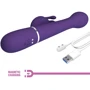 Вибратор с ротацией и толчками LYBAILE Pretty Love Dejon Dark Purple (BW-500014-2)