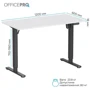 Стол с электрорегулировкой высоты Officepro White/Black (ODE1260WB) фото 7