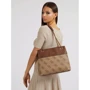 Сумка жіноча GUESS BERTA ELITE SOCIETY CARRYALL LGW коричнева (HWBB8688230-LGW): Тип ручки С двумя ручками, На цепочке, Длинная ручка