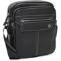 Чоловіча сумка через плече Borsa Leather чорна (K12221-black)