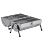 Гриль вугільний Bo-Camp Barrel Silver (8108381): Розмір 500х420х185 мм