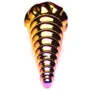 Фэнтезийный фаллоимитатор Creature Cocks Twilight Rainbow Glass Dildo