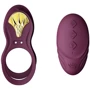 Смартерекційне кільце Zalo — BAYEK Velvet Purple, подвійне з частиною, що вводиться, пульт ДУ