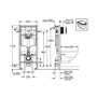 Grohe Rapid SL 38722001 Инсталляционный комплект 3 в 1 (с кнопкой 38505SH0): Назначение Для унитаза