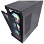Корпус ThermalTake V350 TG ARGB Air Black (CA-1S3-00M1WN-03): Матеріал передній панелі метал