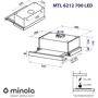 Вытяжка Minola MTL 6212 WH 700 LED фото 9