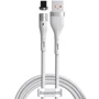 Кабель Baseus USB Cable to Lightning Zinc Magnetic Safe Fast 2.4A 1m White (CALXC-K02)