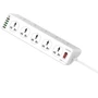 Сетевой фильтр LDNIO SC10610 (10 ports / 1PD / 1QC3.0 / 4 USB / 2m) White: Количество розеток, шт 10