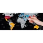 Скретч карта мира Travel Map Weekend Black World silver (WBWs) фото 7