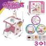 Столик для творчества с проектором 3в1: стульчик, звук, маркеры, губка, диски, розовый (YM 58)