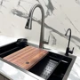 Кухонная мойка Lefton D3 с аксессуарами серо-черный фото 9