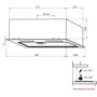 Вытяжка Weilor PBS 52300 GLASS BG 1000 LED Strip: Управление Сенсорное