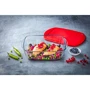 Форма Pyrex C&S Red для запекания 1.1 л 23х15х6.5см (215PFRD): Форма прямоугольная