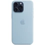 Чохол для iPhone Apple for iPhone 15 Pro Max Silicone Case with MagSafe Light Blue (MWNR3) : Колір голубой