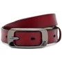Женский ремень Borsa Leather бордовый (CV1ZK-015bo-bordo)