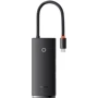 Адаптер Baseus Adapter Lite USB-C to USB-C+HDMI+2xUSB3.0+SD Black (WKQX050001): Колір черный
