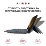 Аксесуар для планшетних ПК AirOn Premium Case Smart Keyboard Black для Samsung X510/X516B Galaxy Tab S9 FE фото 3