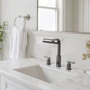 Смеситель для раковины Lefton Two-Handle Widespread Waterfall & Pull-Out Bathroom Faucet with Temperature Display-BFWS2401 Grey: Тип излива выдвигающийся излив