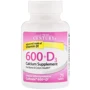 21st Century 600+D3, Calcium Supplement, 75 Caplets