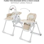 Стульчик для кормления Kinderkraft Tummie Beige (KHTUMM00BEG0000): Наклон спинки 4 положения