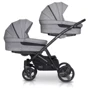 Коляска для двійні EasyGo 2 of Us 9023-EG2U-20, Pearl, сірий