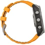 Смарт-часы Garmin Fenix 8 AMOLED 47mm Sapphire Titanium with Spark Orange/Graphite Silicone Band (010-02904-11): Фитнес-функции Секундомер, Подсчет калорий, Шагомер, Пульсоксиметр, Пульсометр, GPS-модуль, Альтиметр