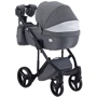 Коляска 2 в 1 Adamex Luciano jeans Q2-CZ серый (черная рама) (624557): Ширина шасси 60 см