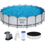 Бассейн Bestway каркасный круглый 549-122 см (56462) (фильтр-насос, лестница, тент, коробка) фото 1
