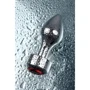 Анальная пробка с кристаллом Metal By Toyfa Silver anal plug