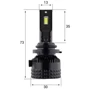 Комплект світлодіодних ламп Infolight S2 9006 60W: Головне світло Дальний свет, Ближний свет