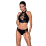Комплект из эко-кожи Nancy Bikini black XXL/XXXL - Passion