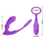 Вибромассажер простаты с эрекционным кольцои и пультом ДУ LYBAILE Pretty Love Warren Purple (BI-040162W-1)