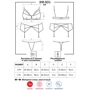 Эротический комплект с поясом для чулок Obsessive 818-SEG-1, L/XL