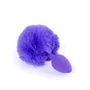 Анальна пробка із хвостом Jewellery Silicon PLUG Bunny Tail Purple