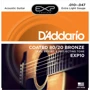 Струна для гитар Струны D`ADDARIO EXP10 EXP 80/20 BRONZE EXTRA LIGHT 10-47