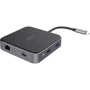 Адаптер Acer Adapter USB-C to HDMI+DisplayPort+2xUSB+USB-C+RJ45+3.5mm Black (HP.DSCAB.013): Колір серый