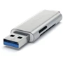 Адаптер Satechi Adapter USB/USB-C to micro SD+SD Silver (ST-TCCRAS) фото 4