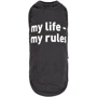 Борцовка Pet Fashion черная my life - my rules XS2 (4823082414420)