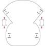 Лежак Red Point Shell с подушкой для котов серый 45x55x48 см ( АН.01.В.11.00.000) фото 8