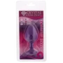 Силиконовая анальная пробка с кристаллом Purple Silicone Topaz ( размер M )